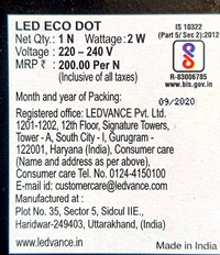 LEDVANCE 2W  WHITE LED SPOT LIGHT