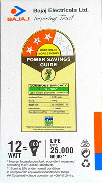 BAJAJ LEDZ PLUS 12W  BULB  CDL B22D