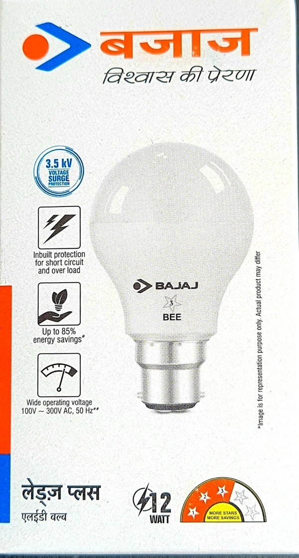 BAJAJ LEDZ PLUS 12W  BULB  CDL B22D