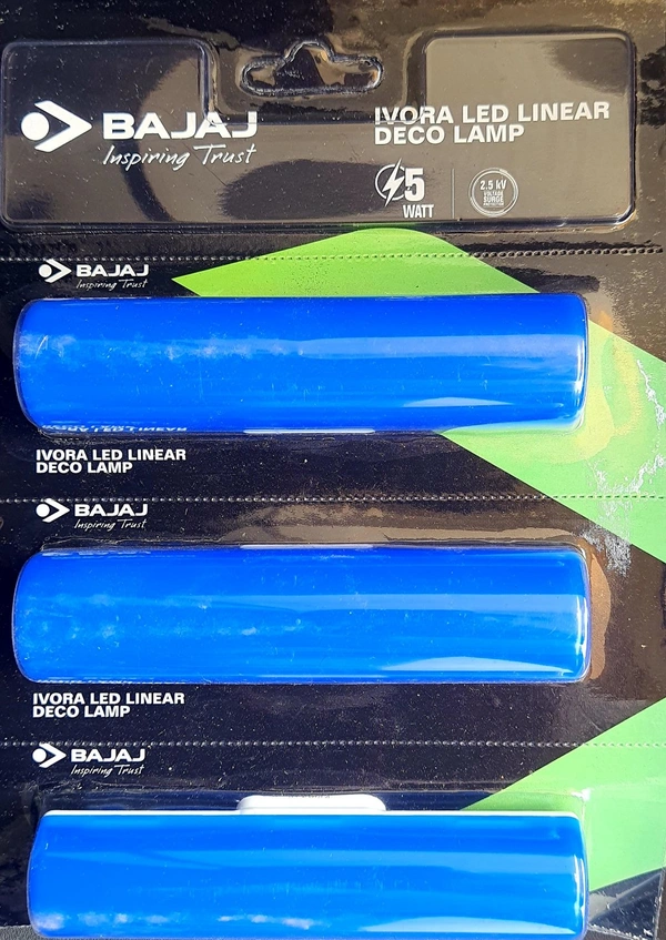 BAJAJ IVORA 5W  LED LINER DECO LAMP BLUE EACH PIECE B22D