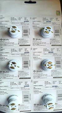 BAJAJ 0.5W YELLOW COLOUR LED BULB EACH B22D