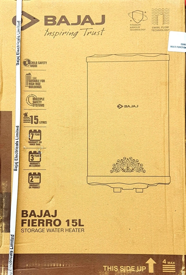 BAJAJ FIERRO 15LT STORAGE WATER GLEASER 5 STAR