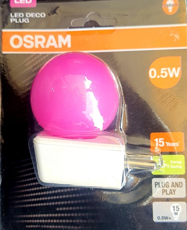 OSRAM LED DECO PLUG 0.5W PINK