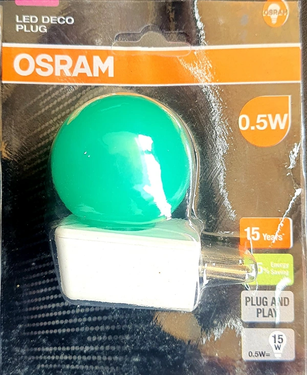 OSRAM LED DECO PLUG 0.5W Green