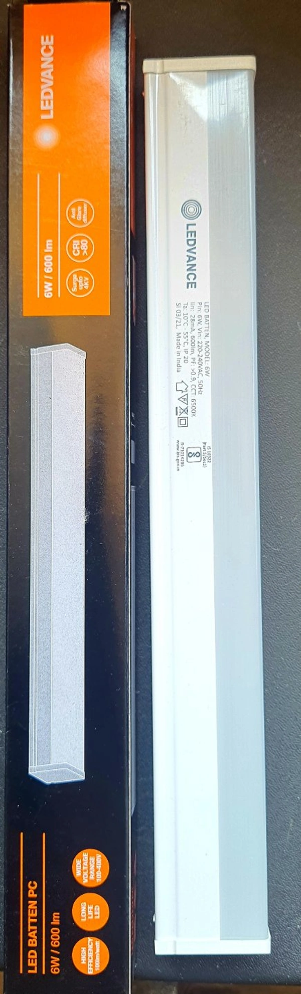 LEDVANCE LED BATTEN PC 6W 6500K  L275MM