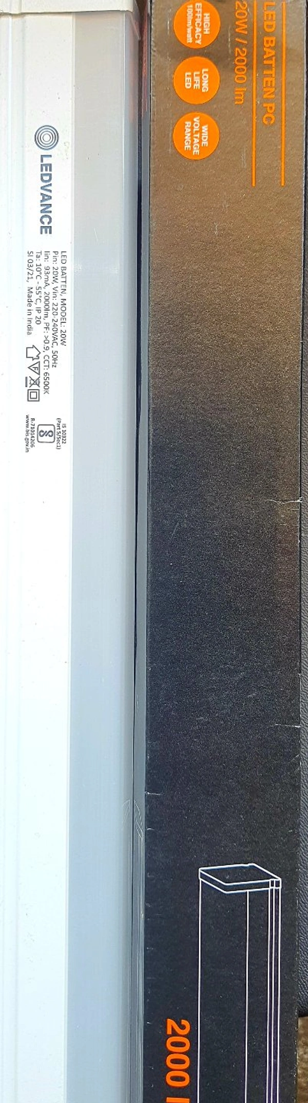 LEDVANCE LED BATTEN 20W 65OOK L1135MM