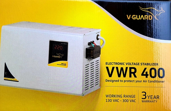 V GAURD VWR 400 130V TO 300V 1.5 TON AC STABILIZER 