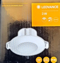 LEDVANCE LED ECO DOWNLIGHT 3W 2700  ,○50Mm 
