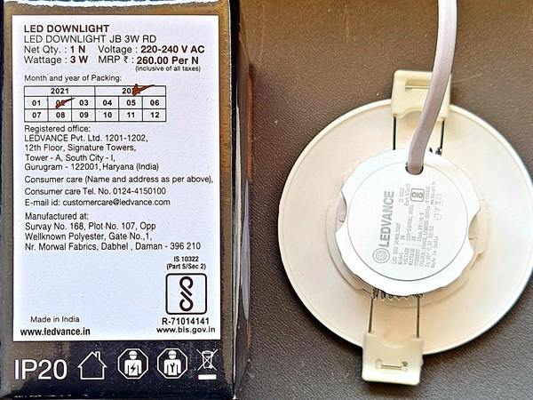 LEDVANCE LED ECO DOWNLIGHT 3W 2700  ,○50Mm 