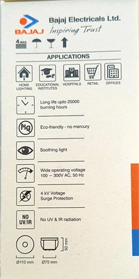 BAJAJ HYPERION LED DOWNLIGHT 5W BLUE ROUND