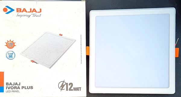 BAJAJ IVORA PLUS 12W SQ DOWNLIGHT CDL