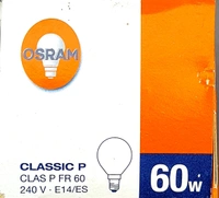 OSRAM CLASSIC P 60W E14 FORSTED