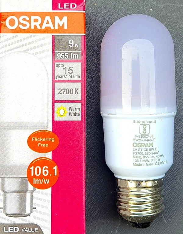 OSRAM LED VALUE STICK 9W/2700K E27