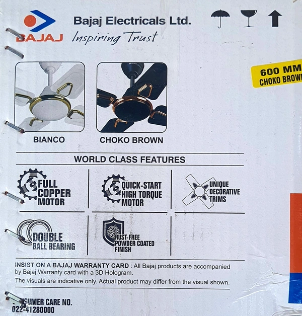 BAJAJ EDGE HS DECO BIANCO 600MM RUST FREE