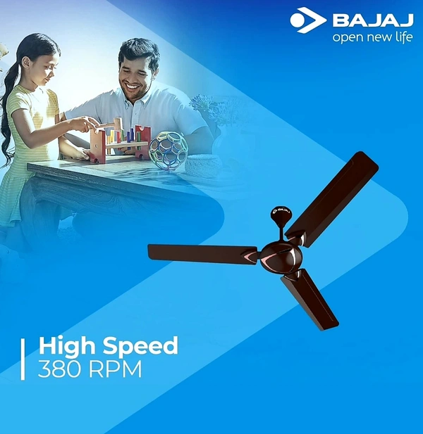 BAJAJ GLIDE CLASSY RED WINE 380RPM  RUST FREE 1200MM