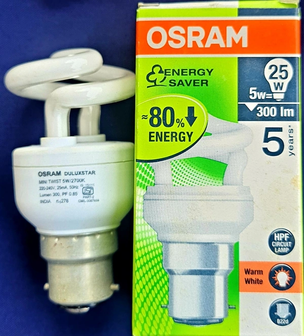 Osram Cfl 5w Spiral WARM White