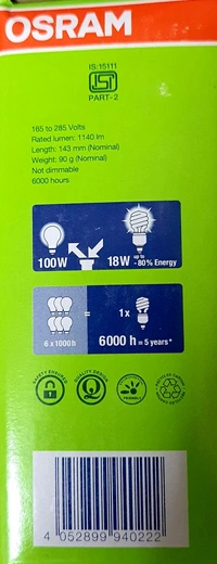 OSRAM CFL 23W/865C SPIRIL