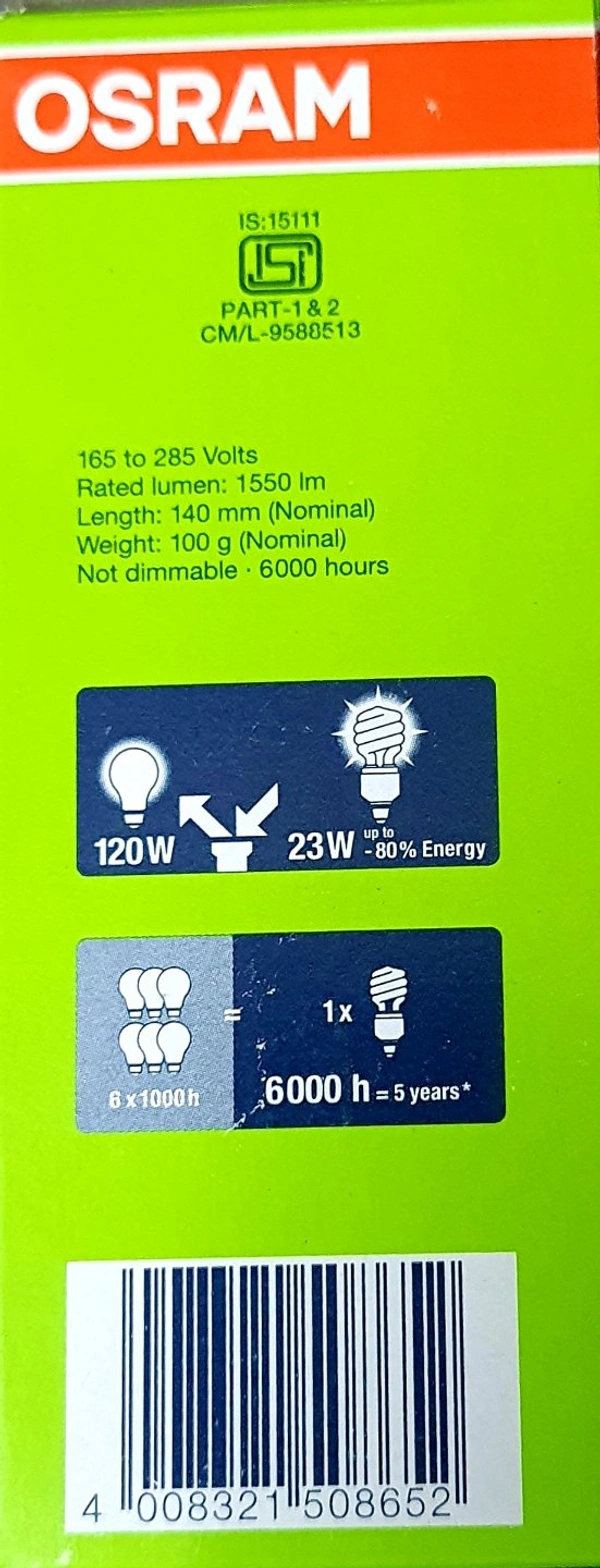 OSRAM CFL 23W/827C GOLD COLOUR E27