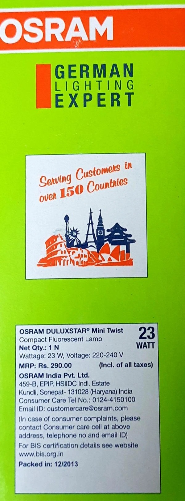 OSRAM CFL 23W/827C GOLD COLOUR E27
