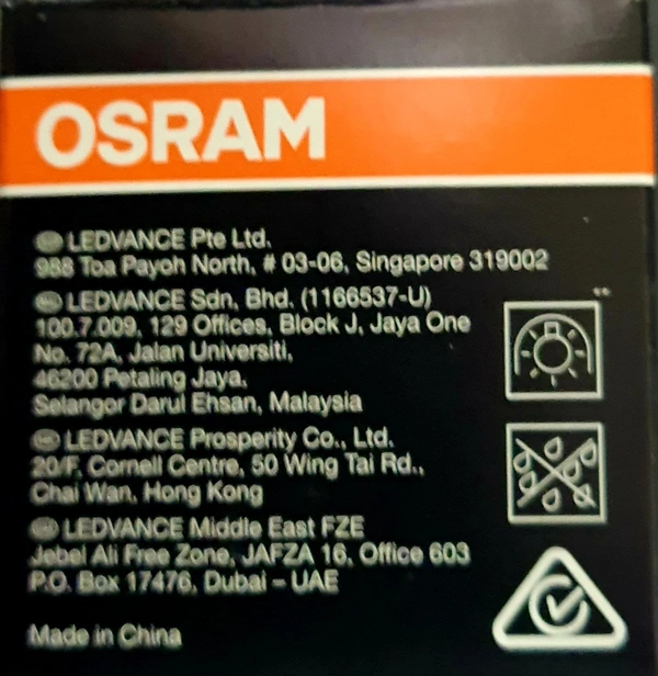 OSRAM LED SPOT LEMR16 36° 5.5W /865  230V GU5.3