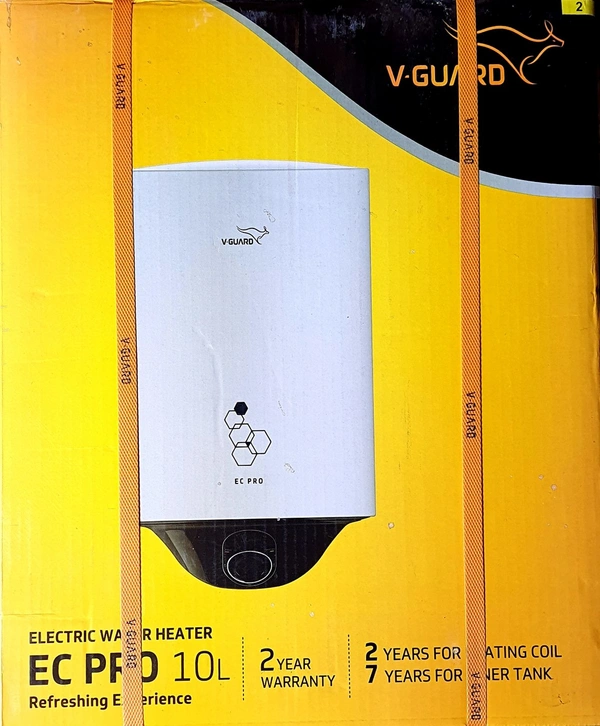 V GUARD EC PRO 10LT STORAGE WATER HEATER INSTULATION FREE WITH PIPES