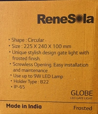 Renesola Gate Lite GLOBE  Bulb Type B22d