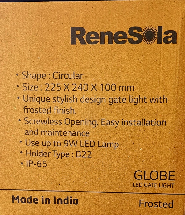 Renesola Gate Lite GLOBE  Bulb Type B22d