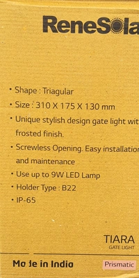 Renesola Gate Lite TIARA prismatic B22d