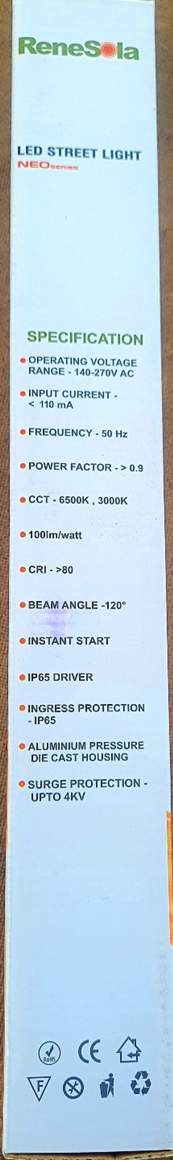 Renesola NEO 36w Led Street Light 6500K