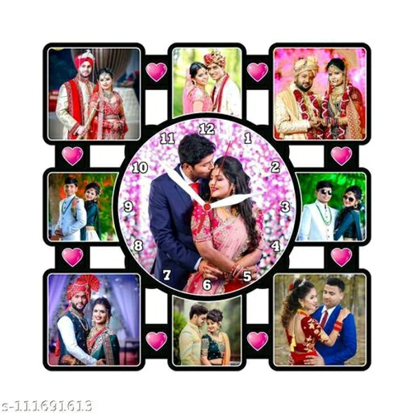 Jmd 8 Pic Clock - 12*12 Inches