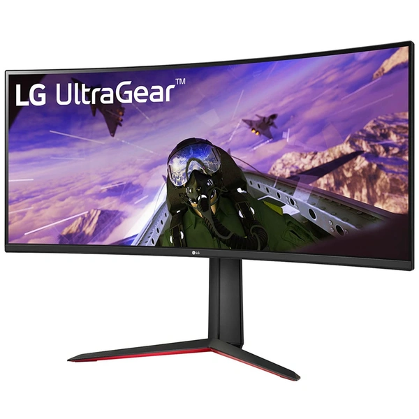LG Electronics Ultragear 21:9 Curved Gaming LED Monitor 86.42 Cm (34 Inch),Qhd 3440 X 1440,5Ms,160Hz,AMD Freesync Premium,HDR 10,Srgb 99%,Height Adjust Stand,Dp,Hdmi,Speaker,Headphone Out,34Gp63A