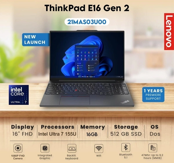 Lenovo ThinkPad E16 Gen 2 (Intel) Ultra 7 - 16"