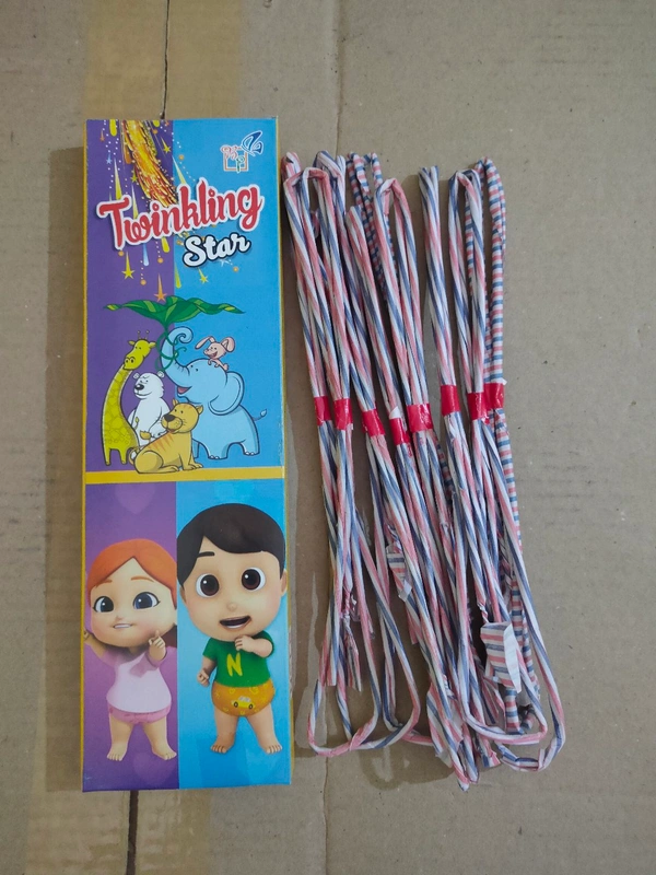 TWINKLING STAR / SATTAI  (10 Pieces)  - 4"