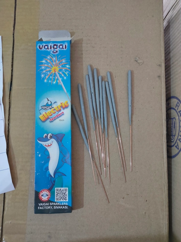 ELECTRIC SPARKLERS  (10 Pieces) - 10 CM