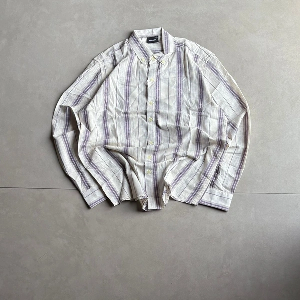 Premium Linen Stripe Shirt (S,L,XL)