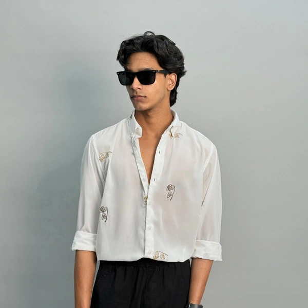 Full Sleeve Embroidery Shirts (M,L)