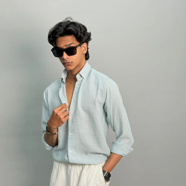 Linen Stripe Shirts (M,L,XL)