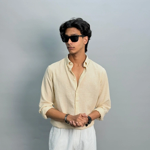 Linen Stripe Shirts (S,M,XL)