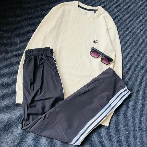 FulL Sleeve T Shirt + Track Pant + Sunglass (XXL)