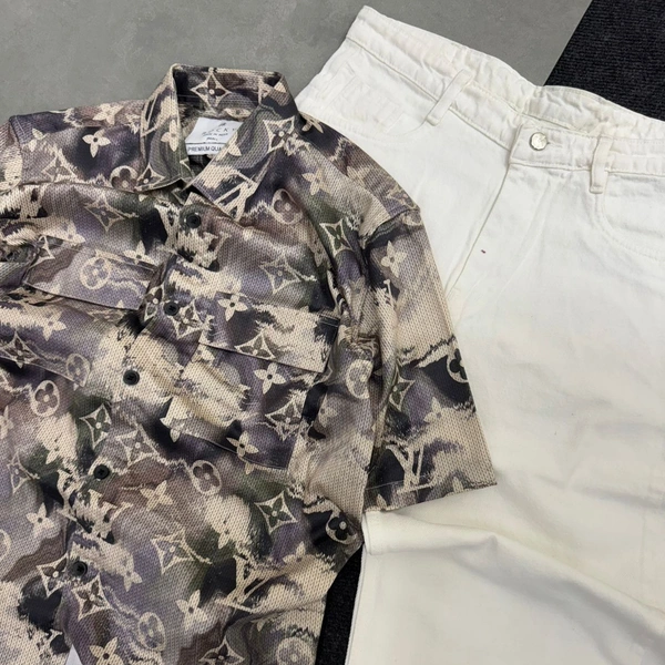 Five Sleeve Shirt + Plain Baggy Combo (XS)