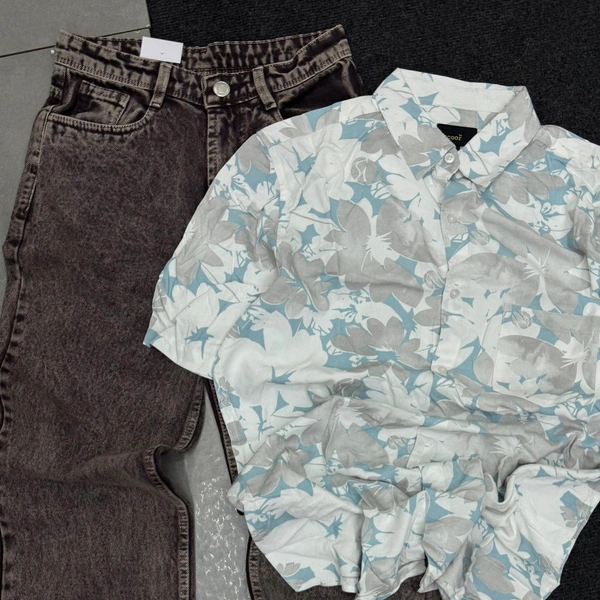 Five Sleeve Shirt + Cloud Wash baggy (XL)