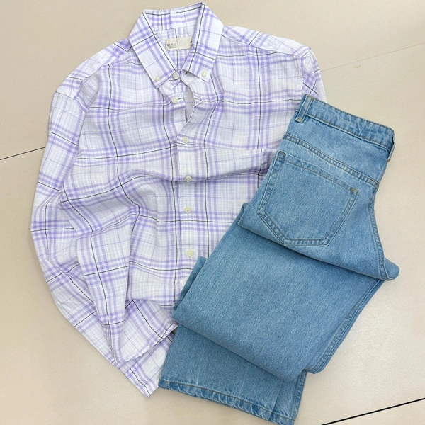 Full Sleeve Shirt + Baggy Jeans combo (M)