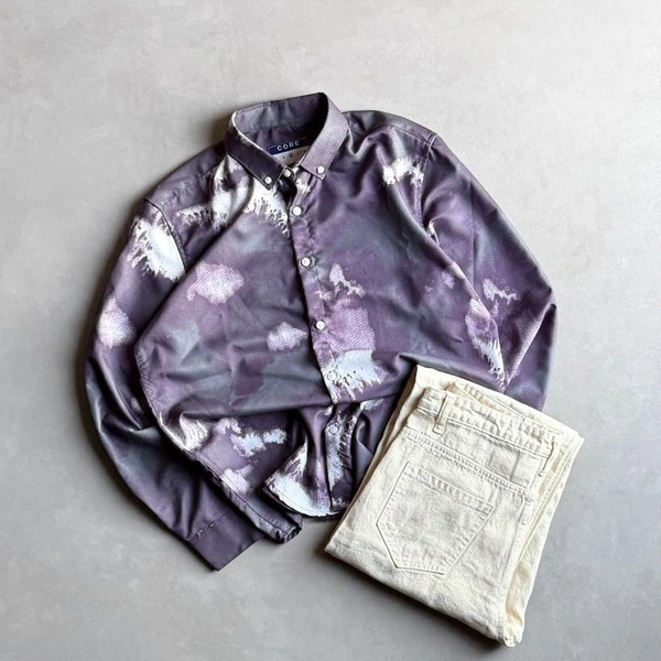 Full Sleeve Shirt + Baggy Jean (M) (32,34)