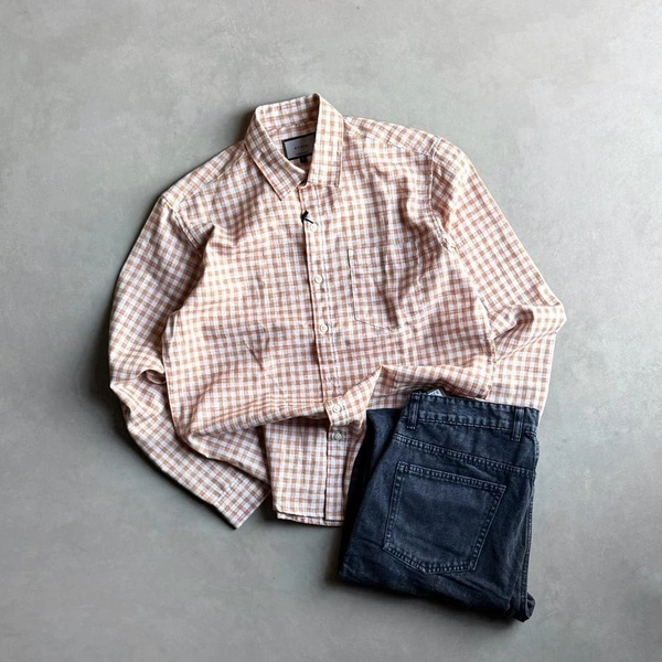 Full Sleeve Checks Shirt + Baggy Jean (XL) (34)
