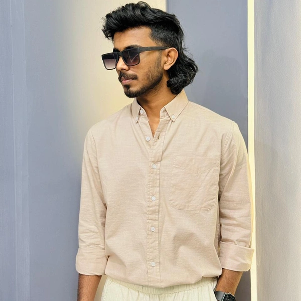 Full Sleeve Linen Shirts (L,)