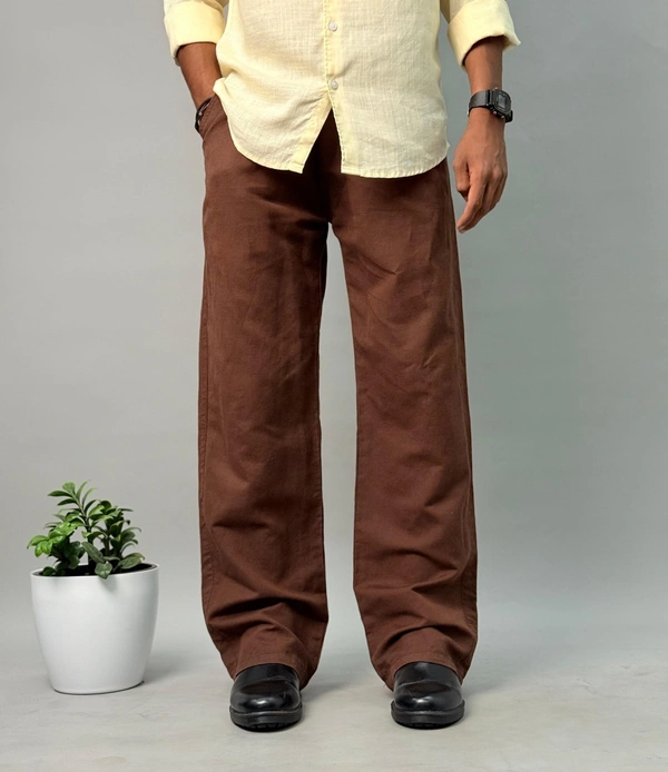 Linen Pants Brown [M,L,XL]