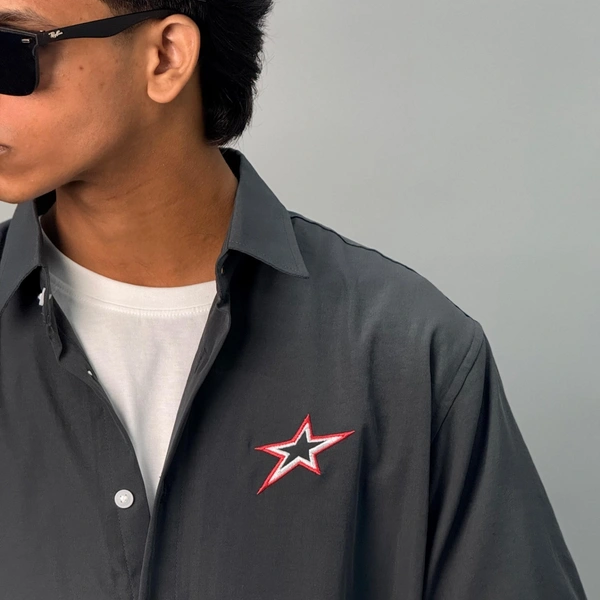 EMBROIDERY FIVE SLEEVE SHIRTS (S,M,L)