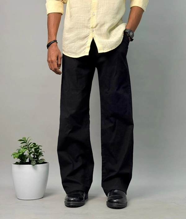 Linen Pant Black [M,]