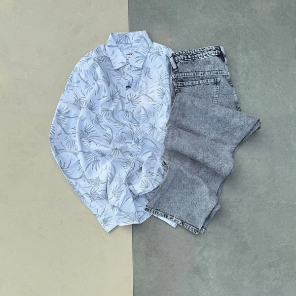 Full Sleeve Shirt + Baggy Jean Combo (L,XL)