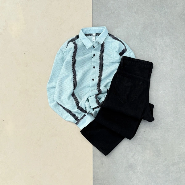 Full Sleeve Shirt + baggy Jean Combo (L)